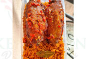 Party jollof Rice with beef